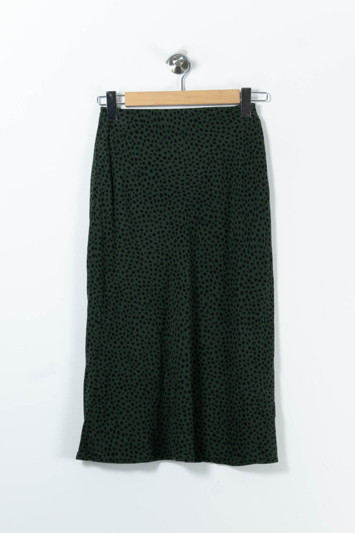 Jupe Midi Verte et Noire - Taille XS/34 de la marque Kookai | PARAD91440 - Vendu par Paradigme - Image 2