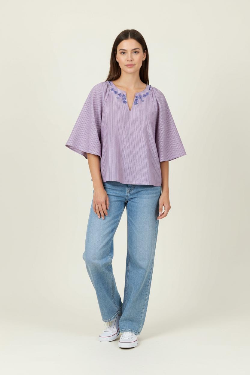 Blouse Rose et Bleu - Taille M/38 de la marque Karl Marc John | PARAD91445 - Vendu par Paradigme - Image 1