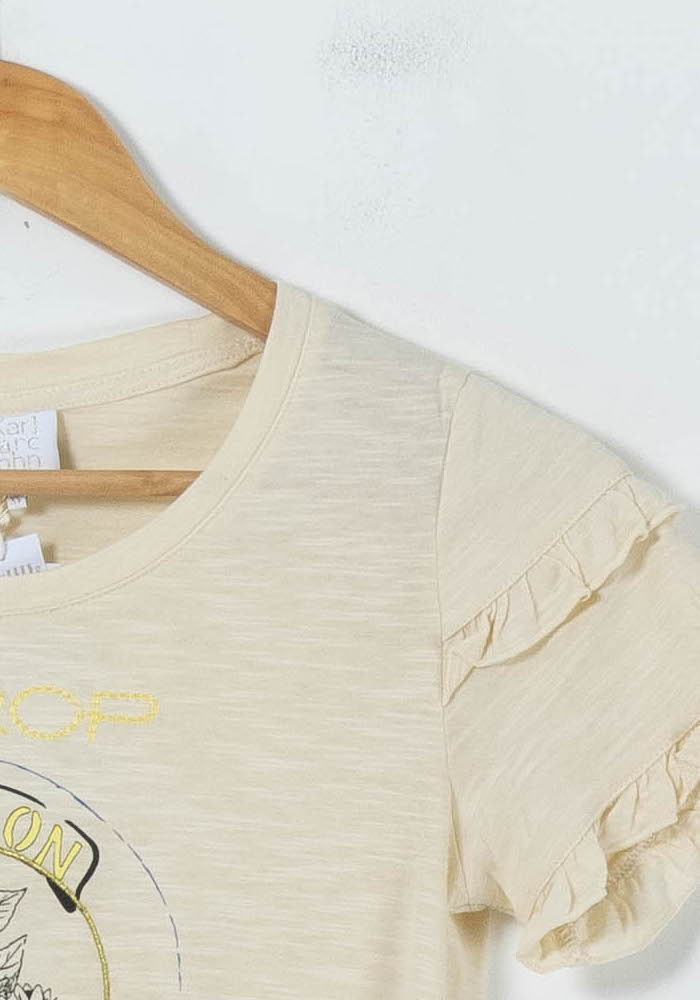 Tee-shirt Manches Courtes Jaune - Taille XS/34 de la marque Karl Marc John | PARAD91447 - Vendu par Paradigme - Image 3