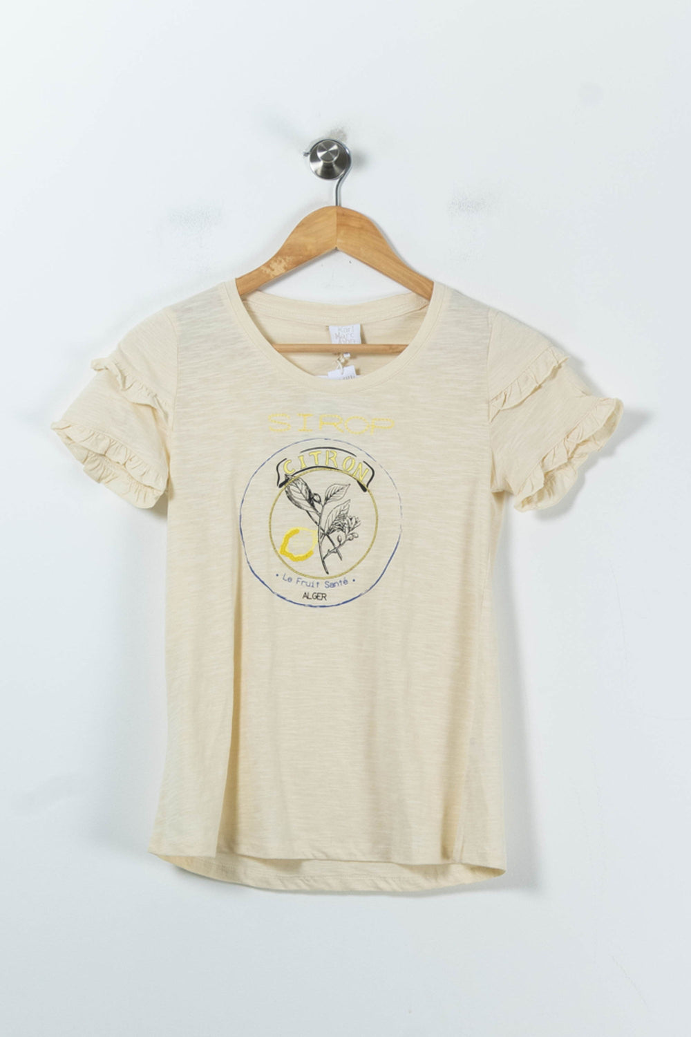 Tee-shirt Manches Courtes Jaune - Taille XS/34 de la marque Karl Marc John | PARAD91447 - Vendu par Paradigme - Image 2