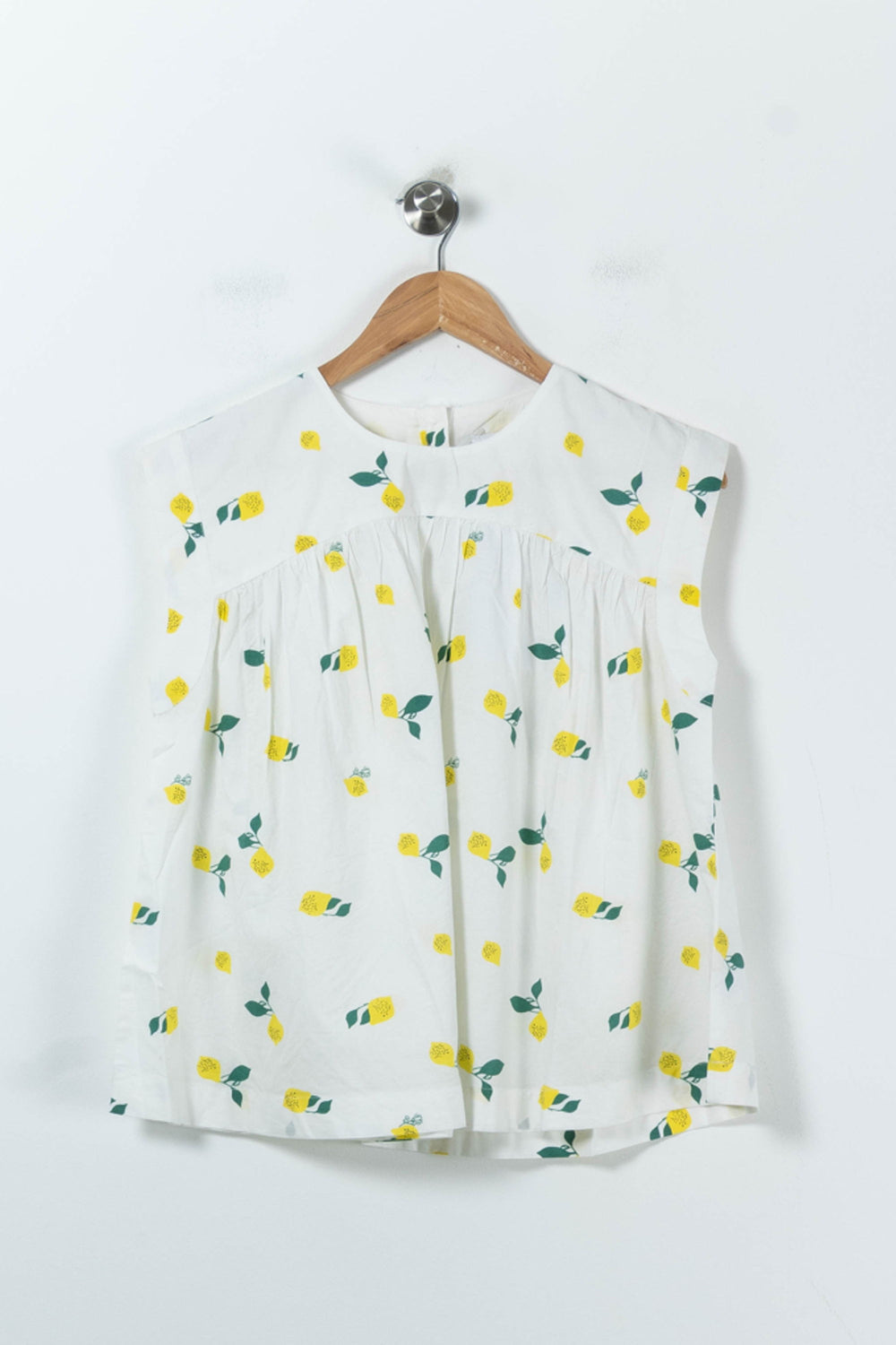 Blouse Blanche et Jaune - Taille XS/34 de la marque Karl Marc John | PARAD91449 - Vendu par Paradigme - Image 2