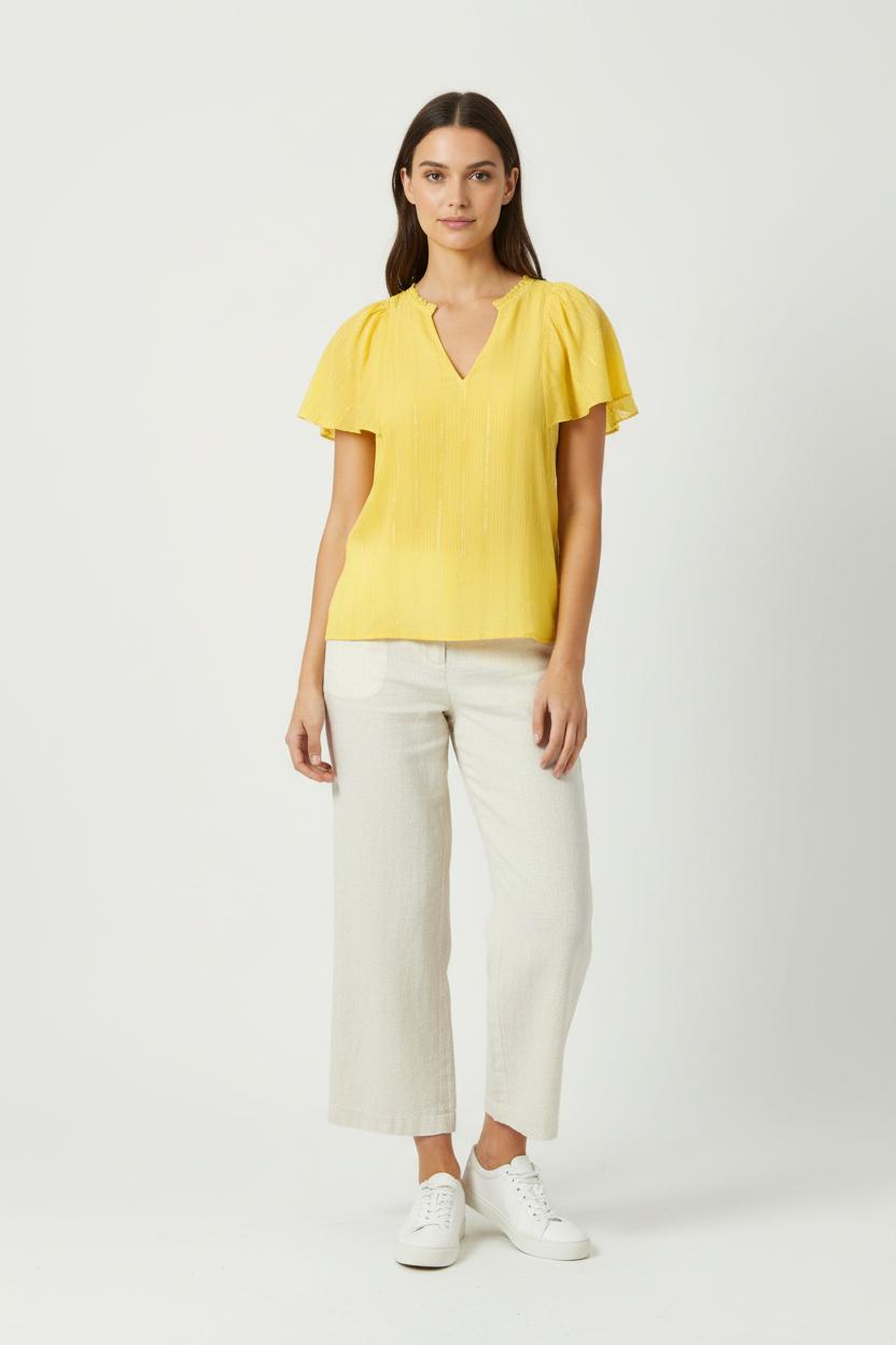 Blouse Jaune - Taille XS/34 de la marque Karl Marc John | PARAD91452 - Vendu par Paradigme - Image 1