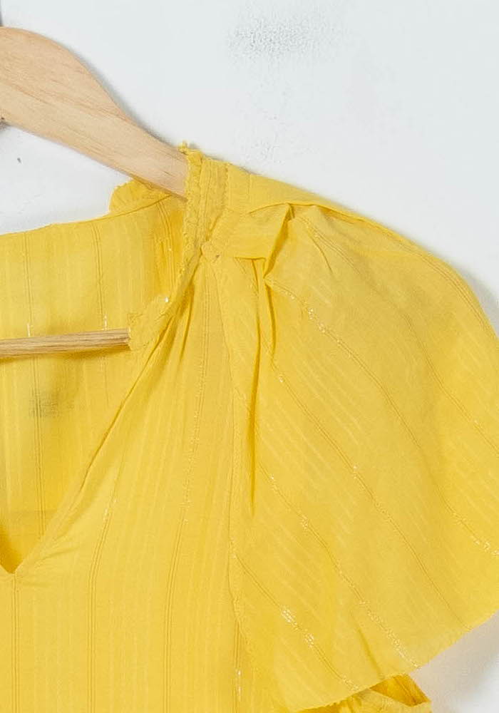 Blouse Jaune - Taille S/36 de la marque Karl Marc John | PARAD91453 - Vendu par Paradigme - Image 3