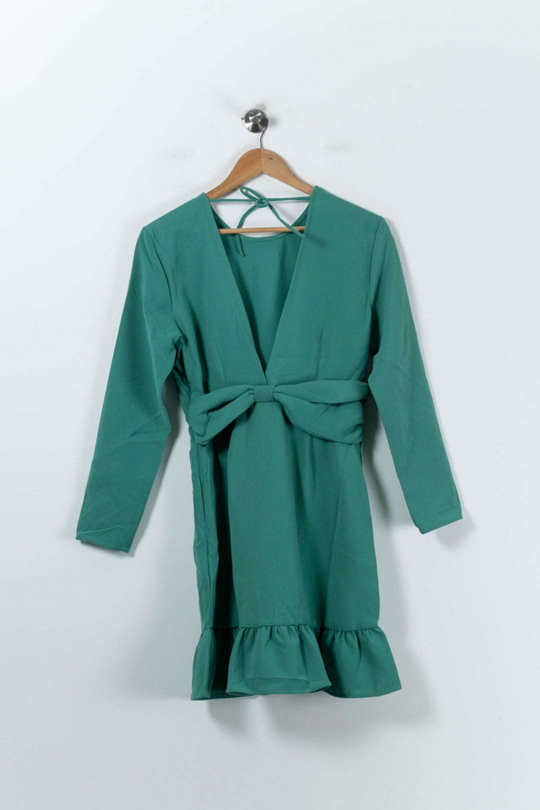 Robe Volantée Verte - Taille S/36 de la marque Karl Marc John | PARAD91460 - Vendu par Paradigme - Image 4