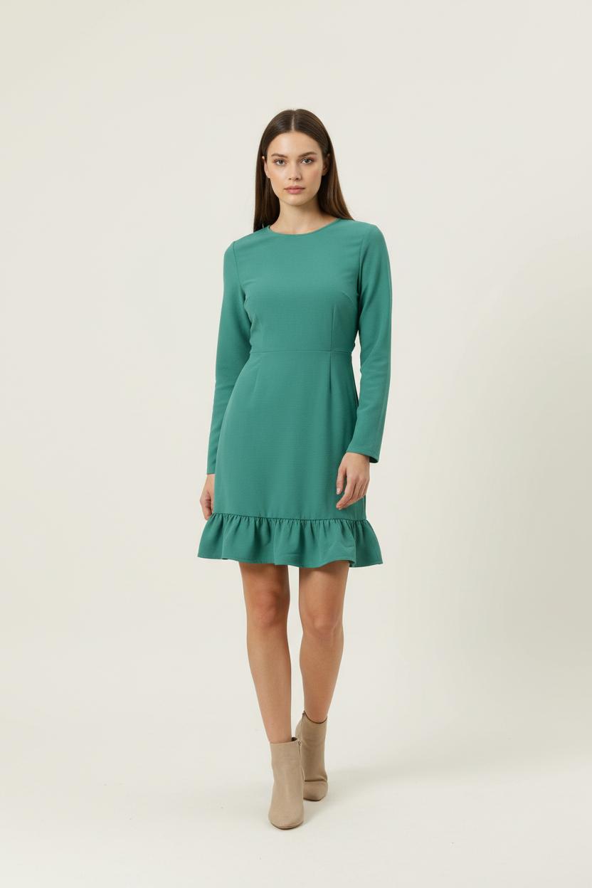 Robe Volantée Verte - Taille S/36 de la marque Karl Marc John | PARAD91460 - Vendu par Paradigme - Image 1