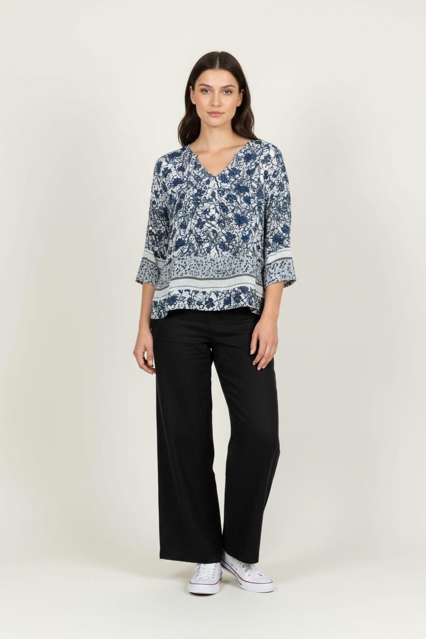 Blouse Blanche et Bleue - Taille M/38 de la marque Stella Forest | PARAD91467 - Vendu par Paradigme - Image 1