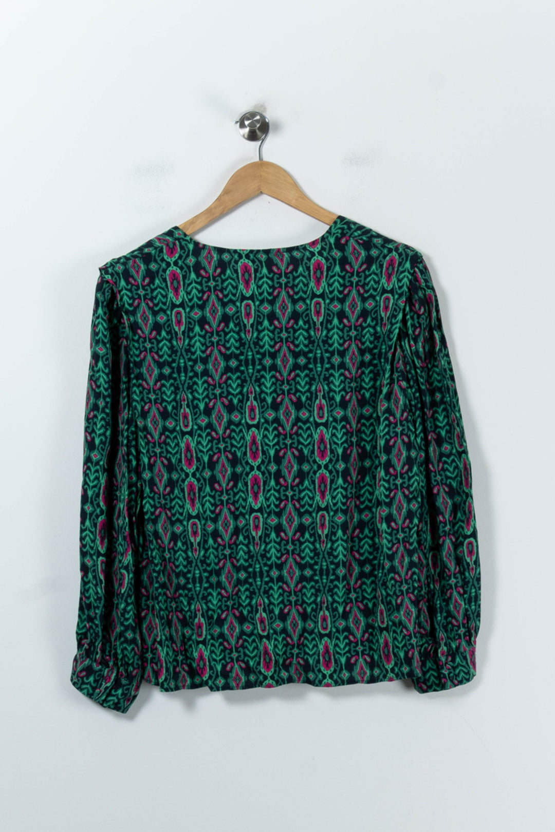 Blouse Verte et Rose - Taille XXL/44 de la marque La Fée Maraboutée | PARAD91469 - Vendu par Paradigme - Image 4