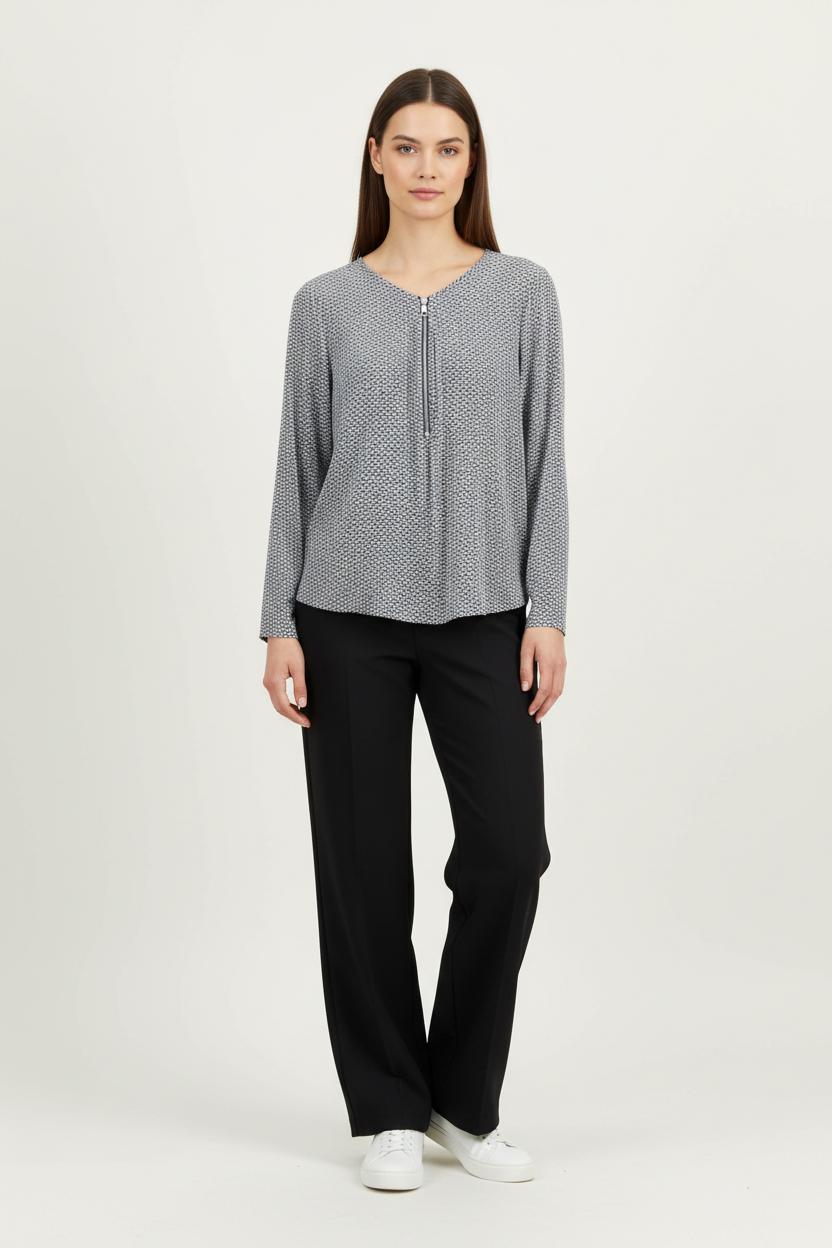 Blouse Grise - Taille S/36 de la marque Sud express | PARAD91471 - Vendu par Paradigme - Image 1