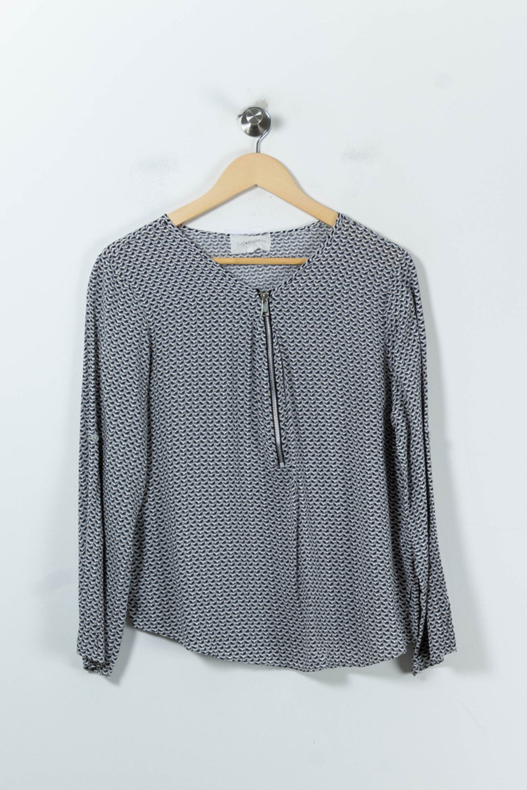 Blouse Grise - Taille S/36 de la marque Sud express | PARAD91471 - Vendu par Paradigme - Image 2