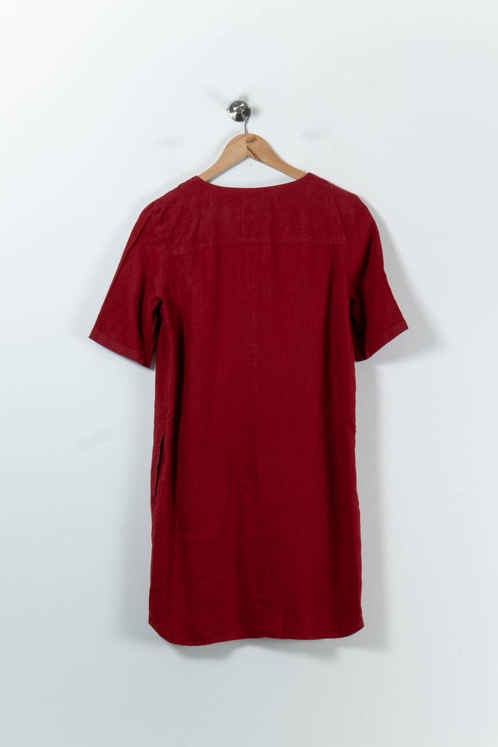Robe Chemise Rouge - Taille M/38 de la marque Maison 123 | PARAD91475 - Vendu par Paradigme - Image 4