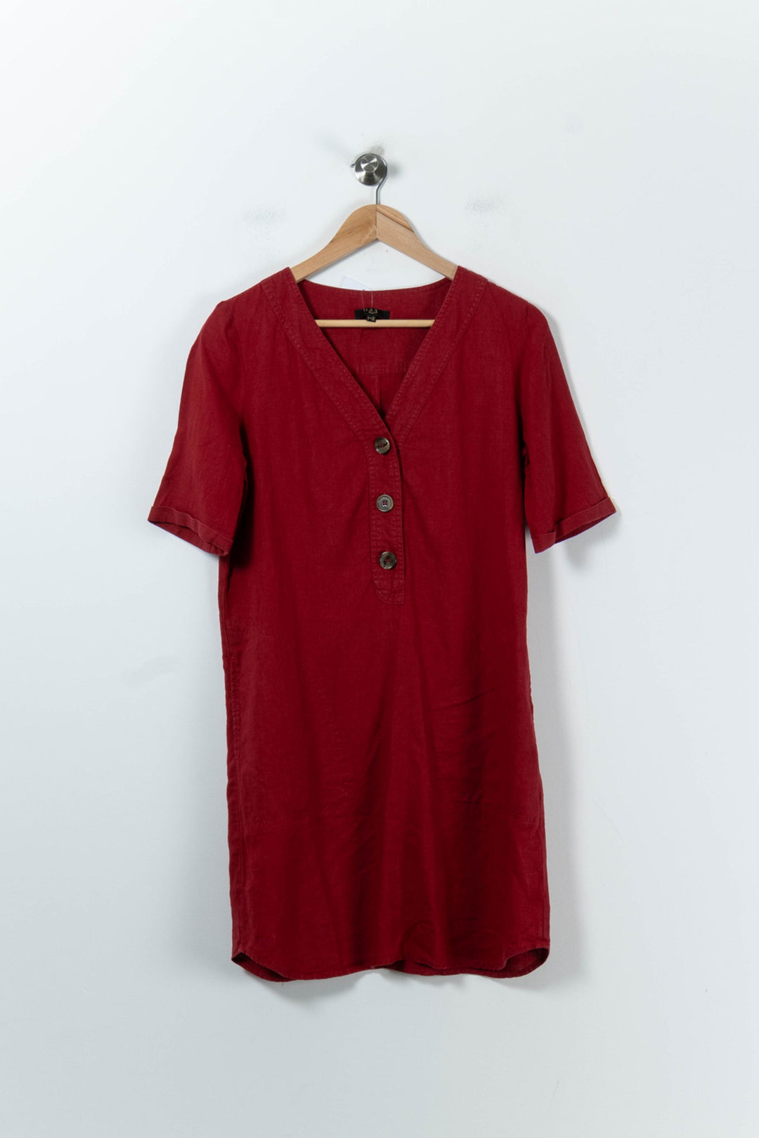 Robe Chemise Rouge - Taille M/38 de la marque Maison 123 | PARAD91475 - Vendu par Paradigme - Image 2