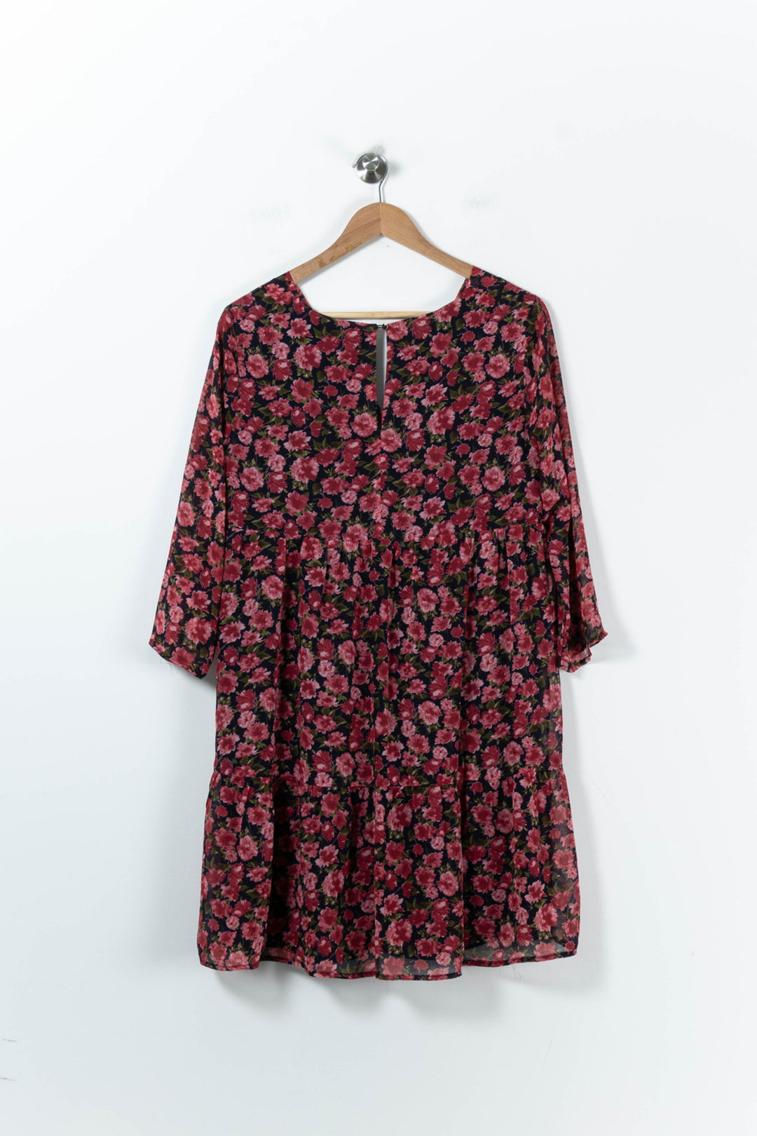 Robe Fleurie Rose et Noire - Taille M/38 de la marque La Petite Etoile | PARAD91479 - Vendu par Paradigme - Image 4