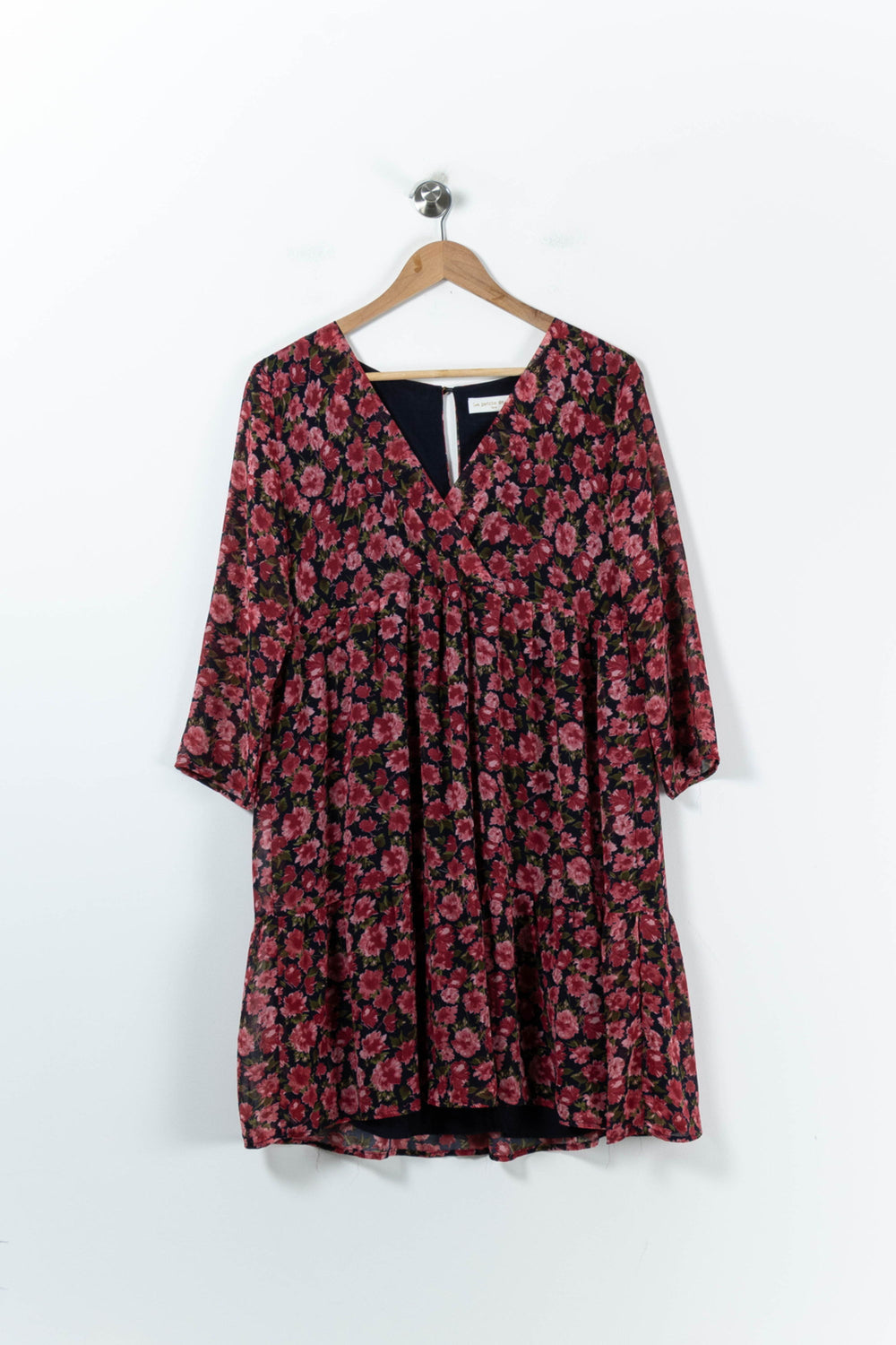 Robe Fleurie Rose et Noire - Taille M/38 de la marque La Petite Etoile | PARAD91479 - Vendu par Paradigme - Image 2
