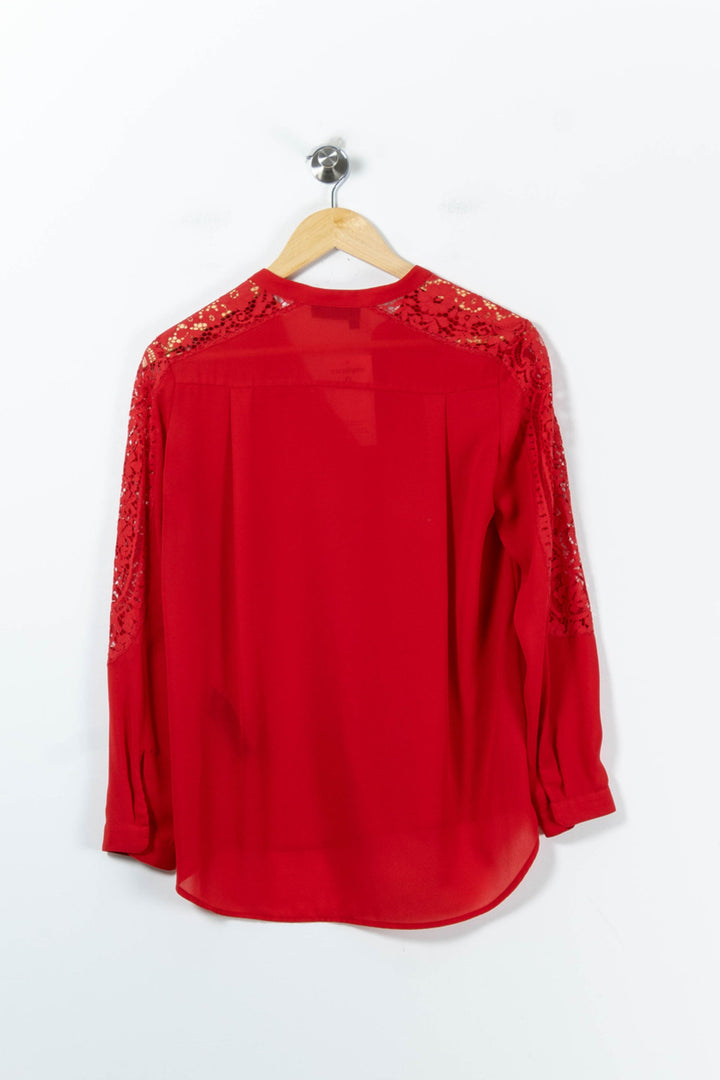 Blouse Rouge - Taille XS/34 de la marque The Kooples | PARAD91490 - Vendu par Paradigme - Image 4