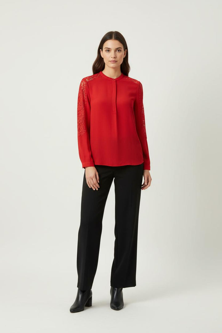 Blouse Rouge - Taille XS/34 de la marque The Kooples | PARAD91490 - Vendu par Paradigme - Image 1