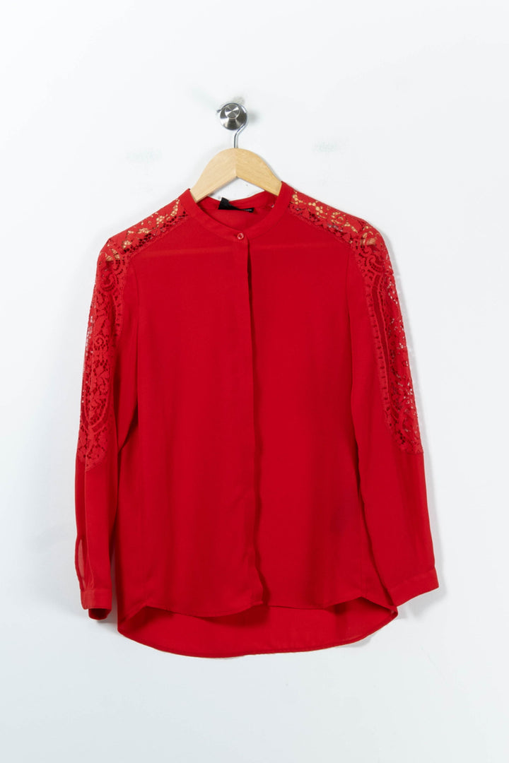 Blouse Rouge - Taille XS/34 de la marque The Kooples | PARAD91490 - Vendu par Paradigme - Image 2
