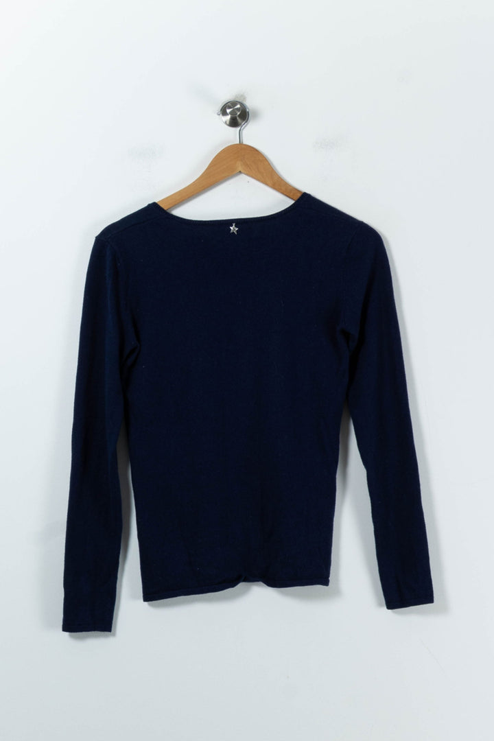 Pull Bleu et Blanc - Taille S/36 de la marque Sud express | PARAD91491 - Vendu par Paradigme - Image 4