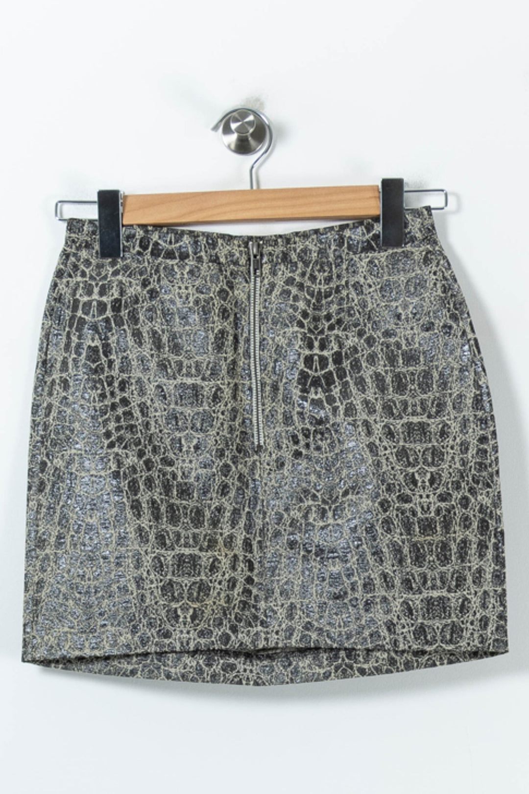 Jupe Courte Grise - Taille S/36 de la marque The Kooples | PARAD91500 - Vendu par Paradigme - Image 4