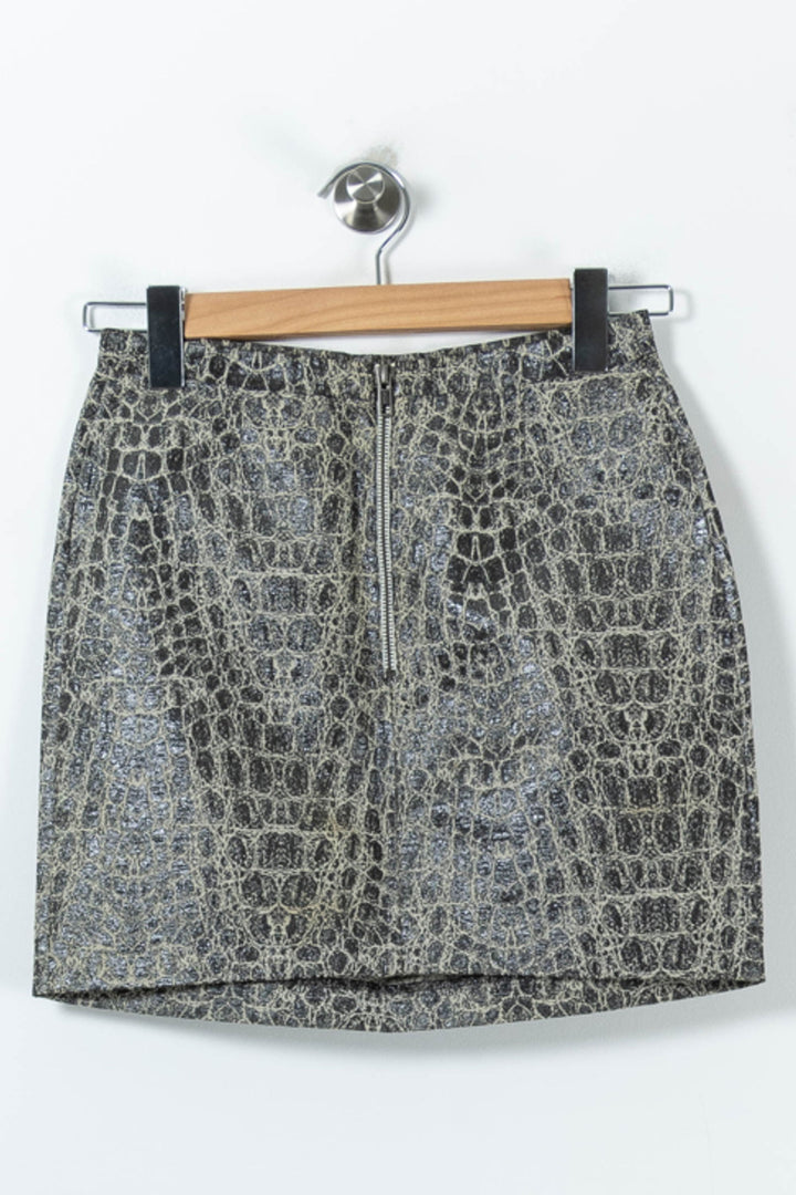 Jupe Courte Grise - Taille S/36 de la marque The Kooples | PARAD91500 - Vendu par Paradigme - Image 4