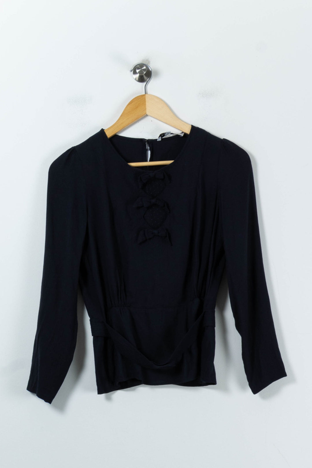 Blouse Bleue - Taille S/36 de la marque Sandro | PARAD91501 - Vendu par Paradigme - Image 2