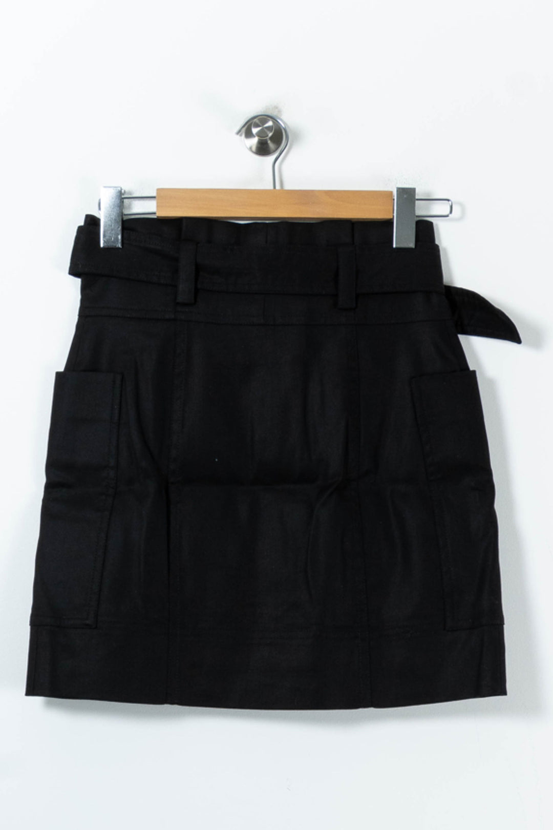 Jupe Courte Noire - Taille S/36 de la marque Claudie Pierlot | PARAD91504 - Vendu par Paradigme - Image 4