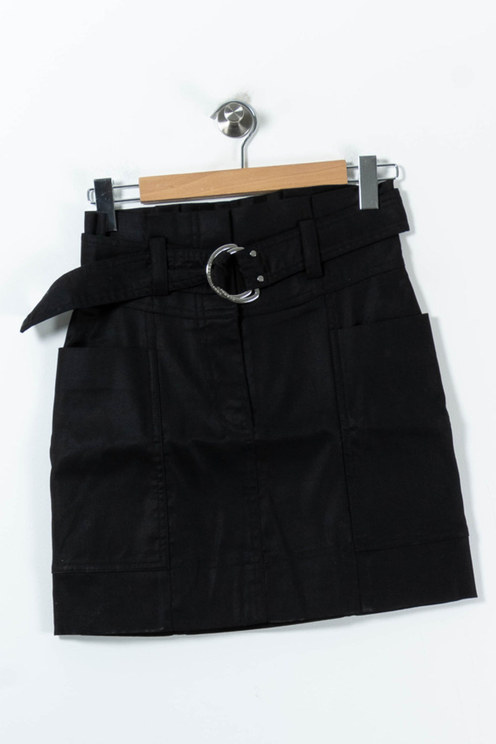 Jupe Courte Noire - Taille S/36 de la marque Claudie Pierlot | PARAD91504 - Vendu par Paradigme - Image 2