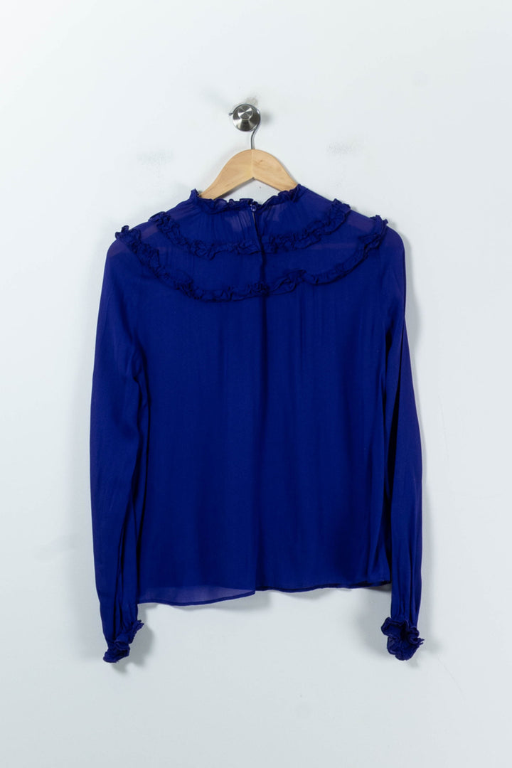 Blouse Violette - Taille M/38 de la marque Maje | PARAD91515 - Vendu par Paradigme - Image 4