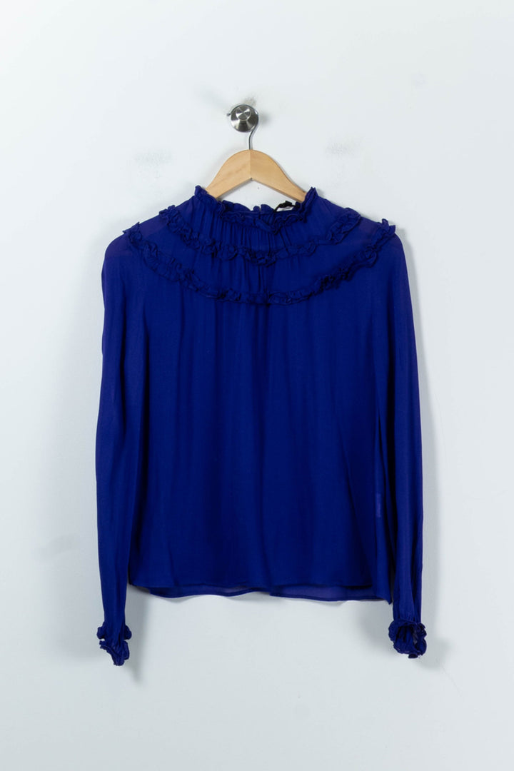 Blouse Violette - Taille M/38 de la marque Maje | PARAD91515 - Vendu par Paradigme - Image 2