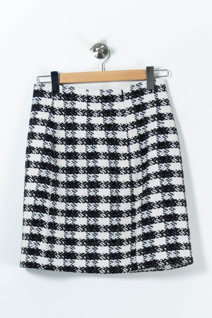 Jupe Courte Blanche et Noire - Taille M/38 de la marque Maje | PARAD91517 - Vendu par Paradigme - Image 4