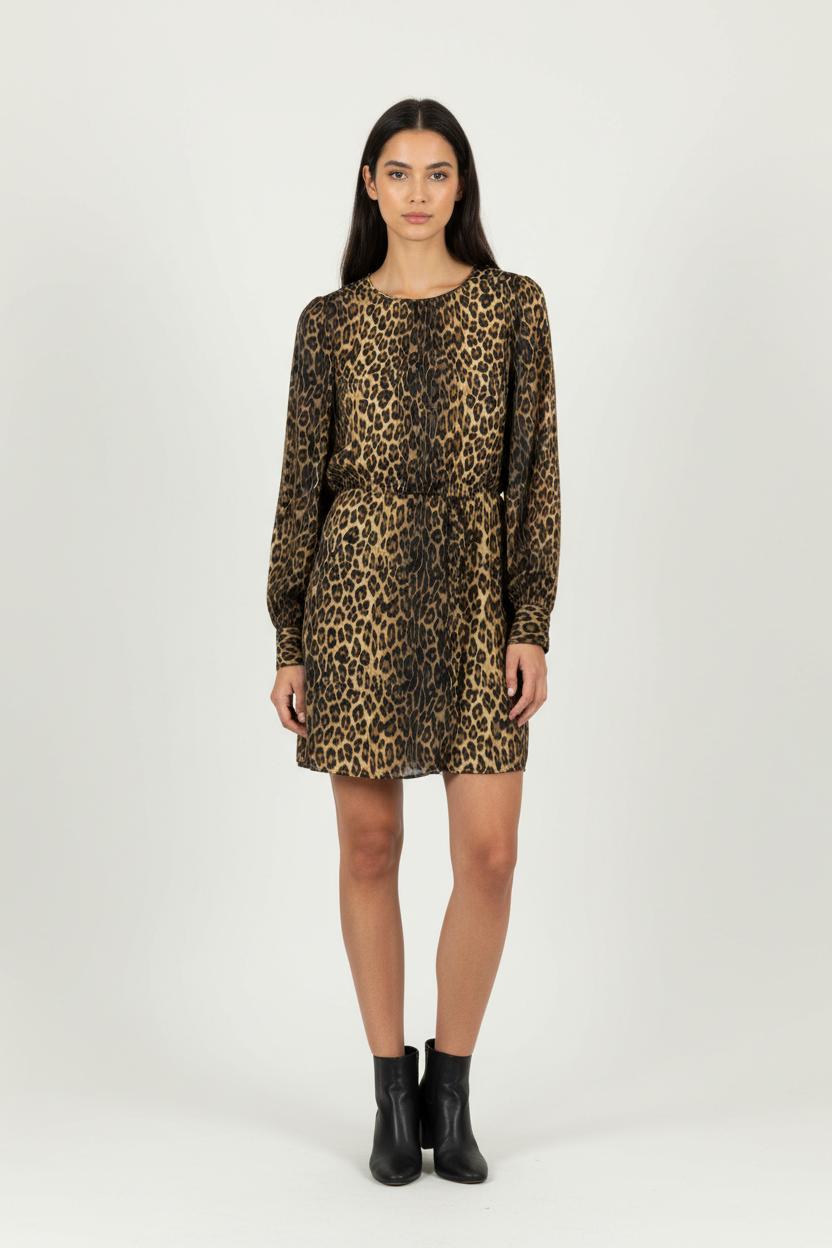 Robe Courte Léopard - Taille S/36 de la marque The Kooples | PARAD91523 - Vendu par Paradigme - Image 1