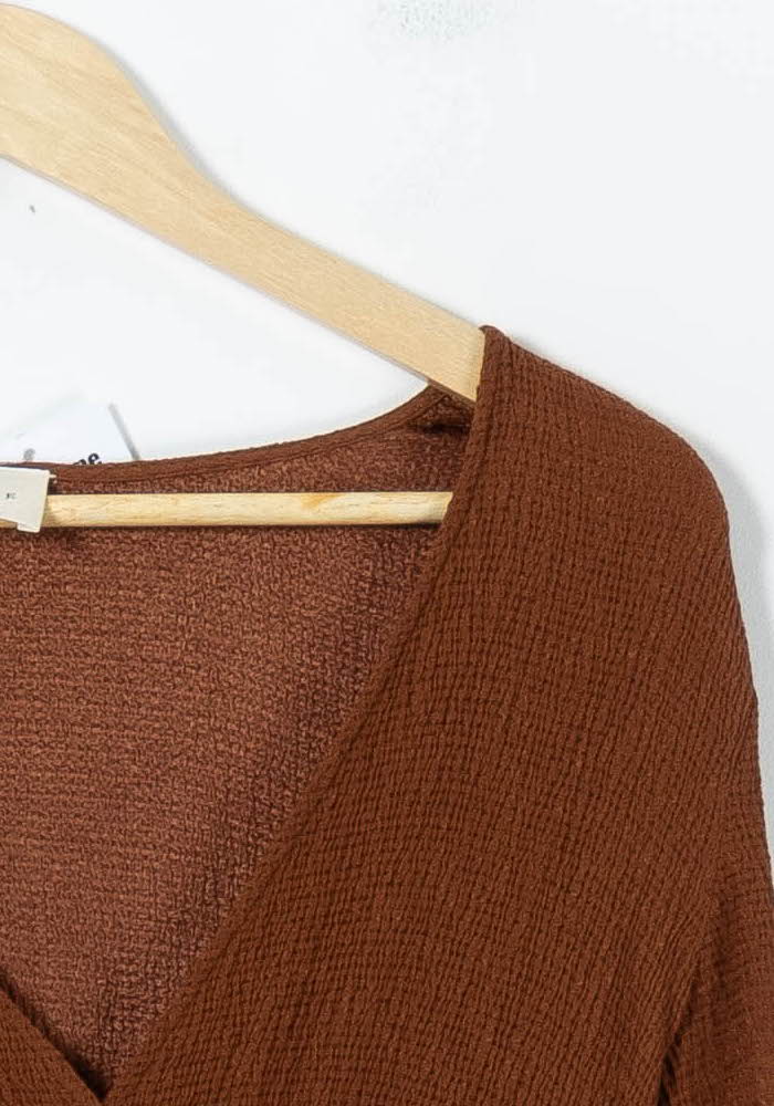 Robe Longue Marron - Taille XS/34 de la marque Sézane | PARAD91526 - Vendu par Paradigme - Image 3