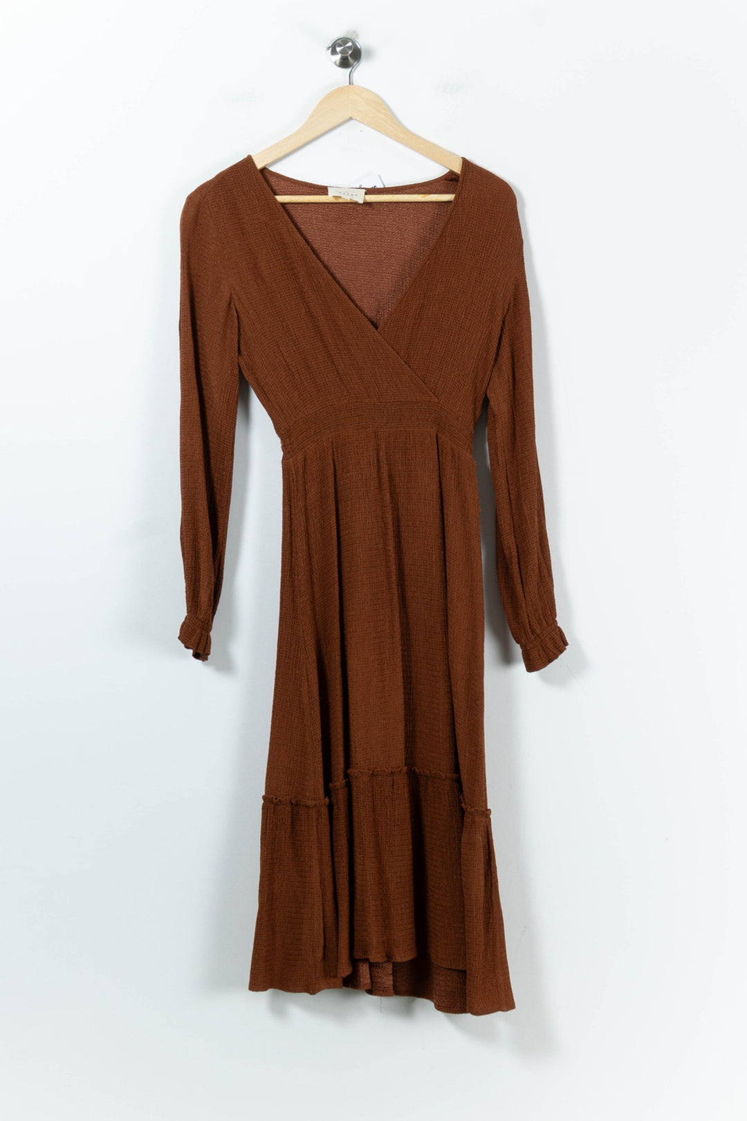 Robe Longue Marron - Taille XS/34 de la marque Sézane | PARAD91526 - Vendu par Paradigme - Image 2