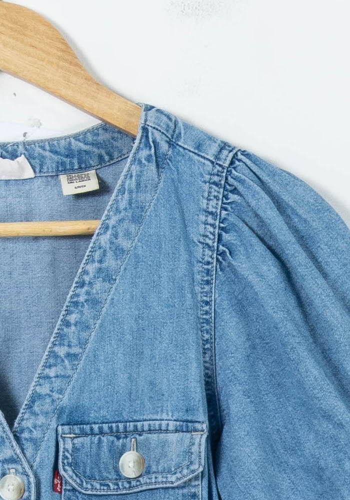 Robe en Jean Bleue - Taille S/36 de la marque Levi's | PARAD91527 - Vendu par Paradigme - Image 3