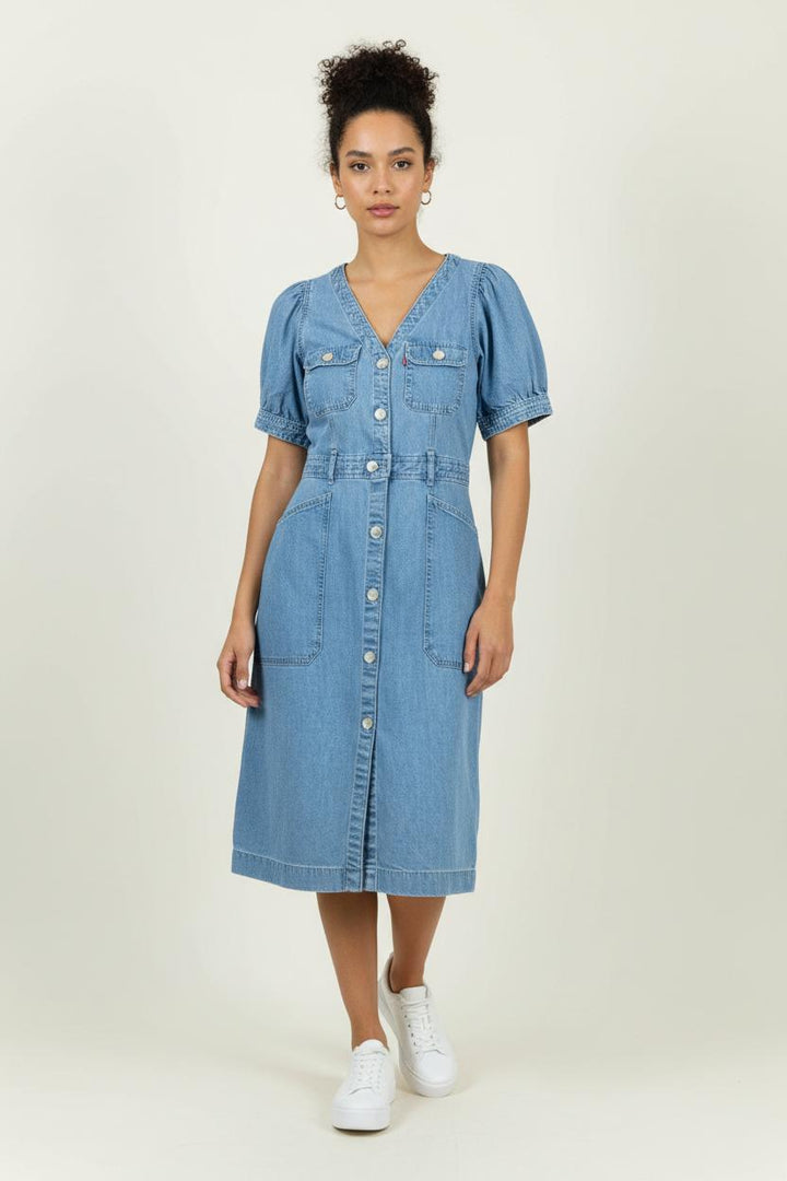 Robe en Jean Bleue - Taille S/36 de la marque Levi's | PARAD91527 - Vendu par Paradigme - Image 1