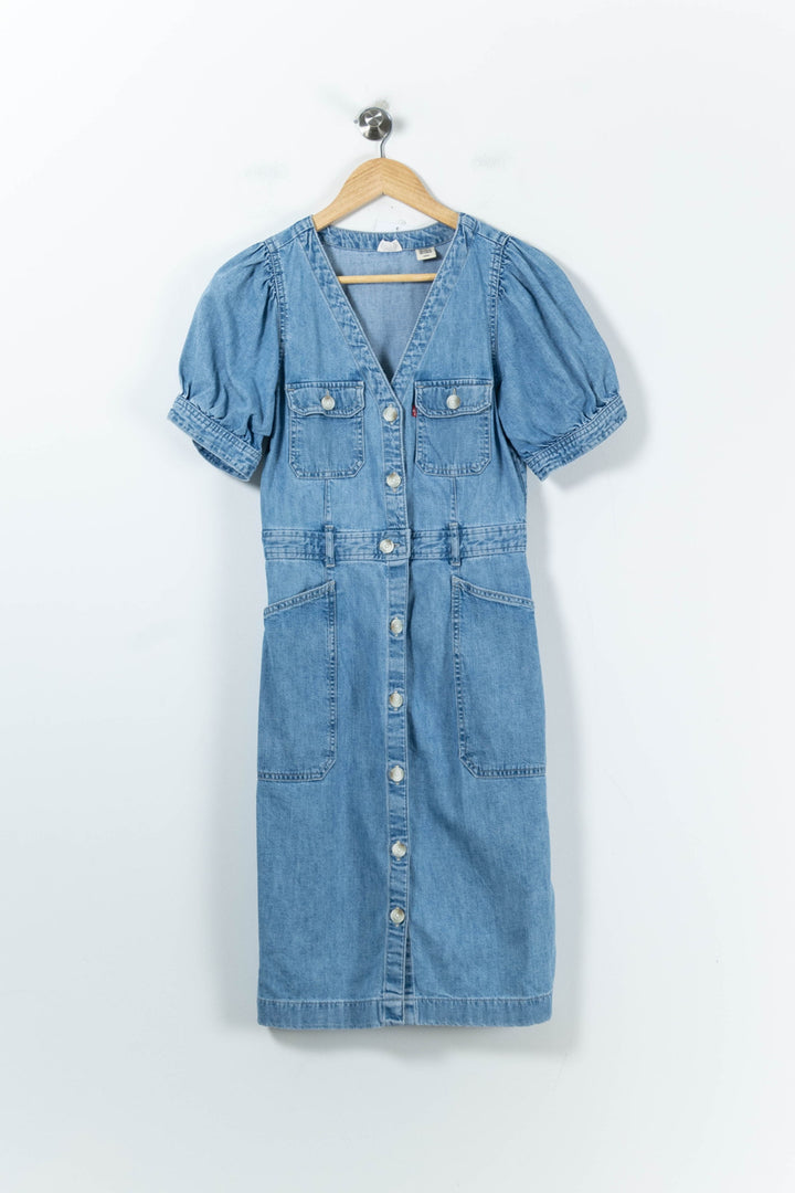 Robe en Jean Bleue - Taille S/36 de la marque Levi's | PARAD91527 - Vendu par Paradigme - Image 2