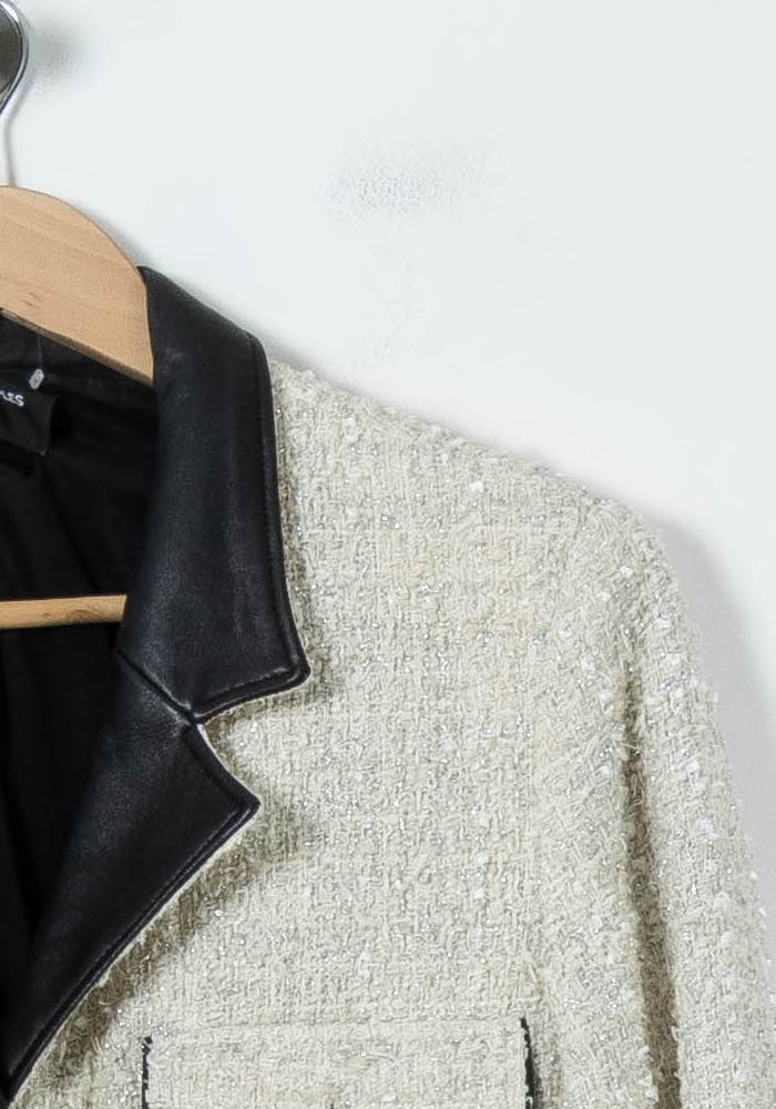 Veste Blanche et Noire - Taille S/36 de la marque The Kooples | PARAD91529 - Vendu par Paradigme - Image 3