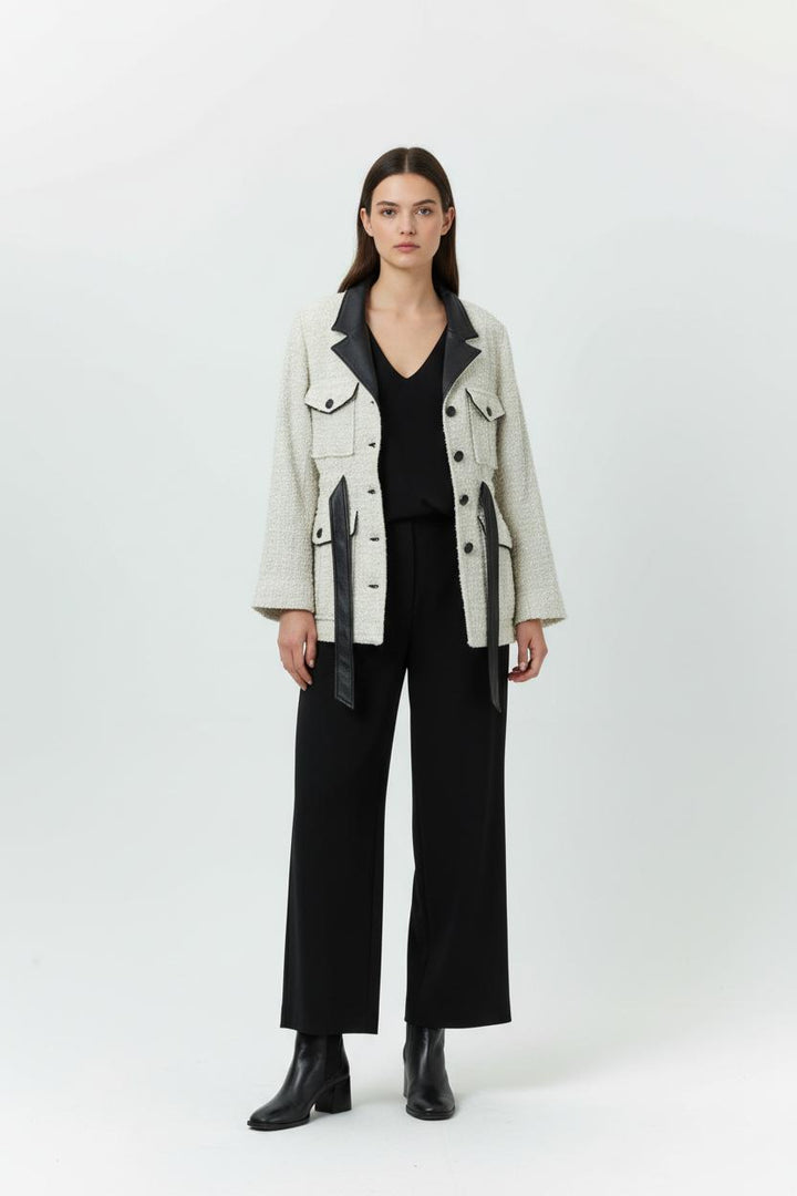 Veste Blanche et Noire - Taille S/36 de la marque The Kooples | PARAD91529 - Vendu par Paradigme - Image 1