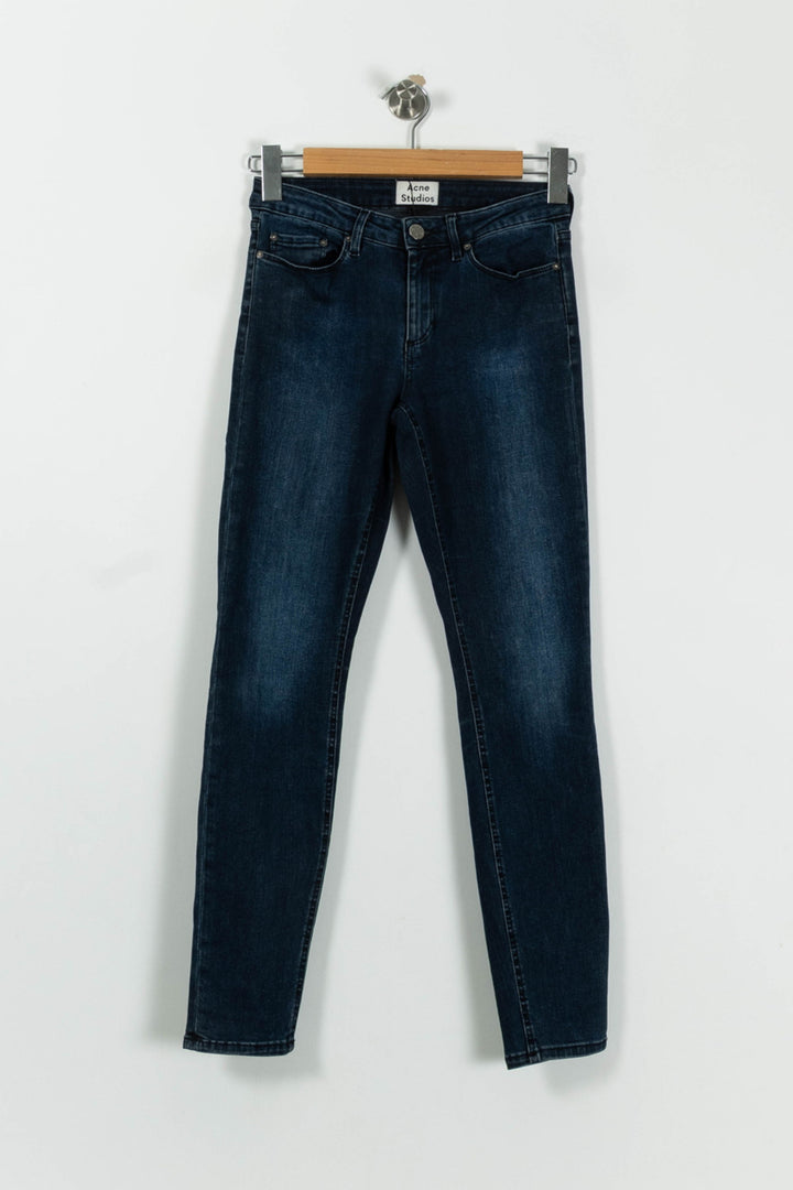 Jean Slim Bleu - Taille S/36 de la marque Acne Studios | PARAD91540 - Vendu par Paradigme - Image 2
