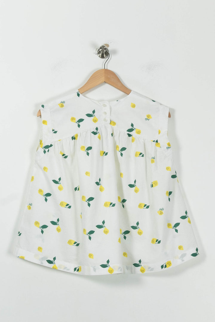 Blouse Blanche et Jaune - Taille S/36 de la marque Karl Marc John | PARAD91542 - Vendu par Paradigme - Image 4