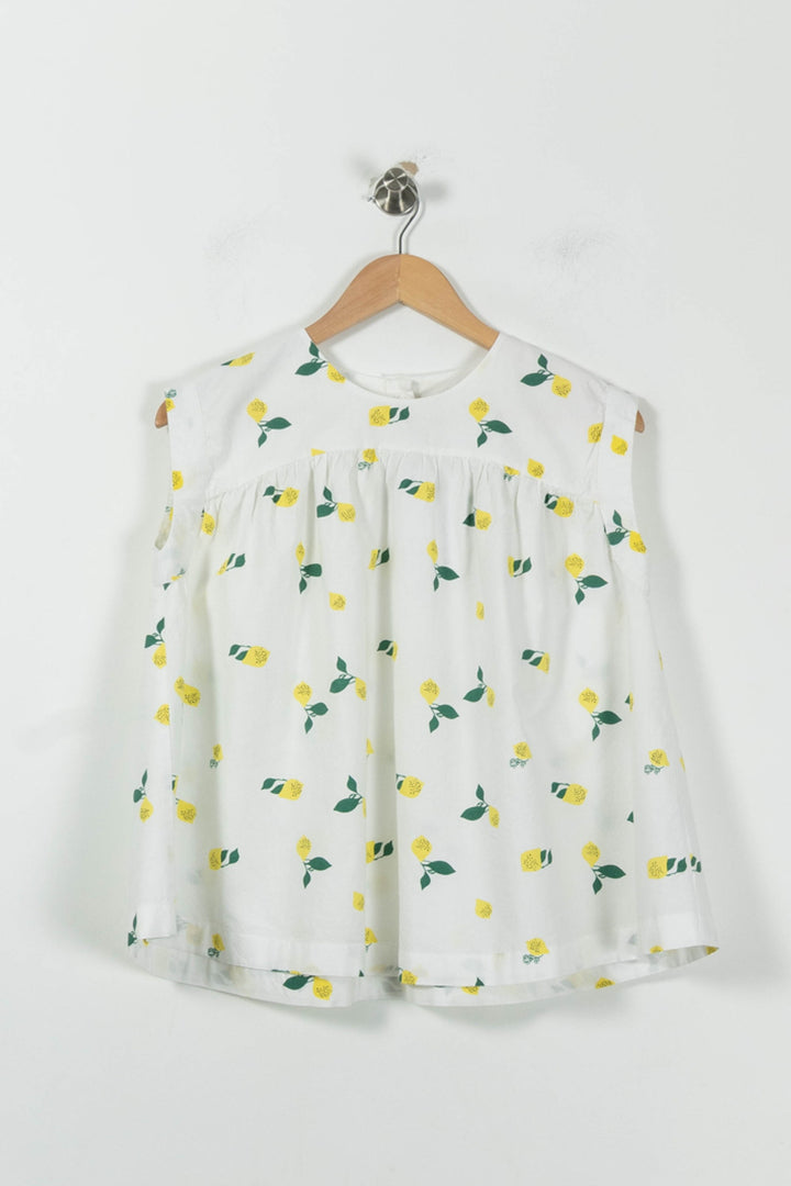 Blouse Blanche et Jaune - Taille S/36 de la marque Karl Marc John | PARAD91542 - Vendu par Paradigme - Image 2