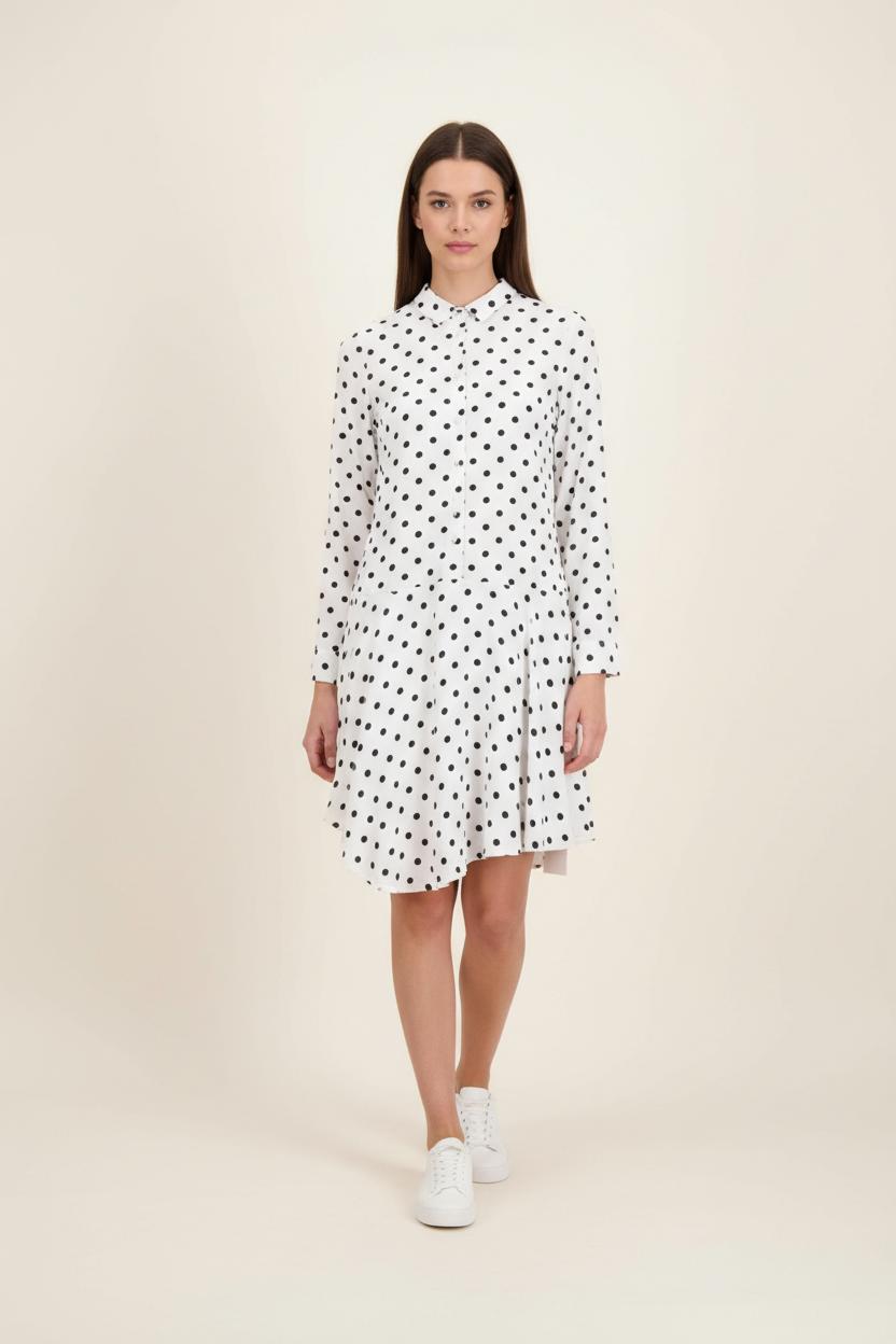 Robe Chemise Blanche et Noire - Taille S/36 de la marque Karl Marc John | PARAD91545 - Vendu par Paradigme - Image 1