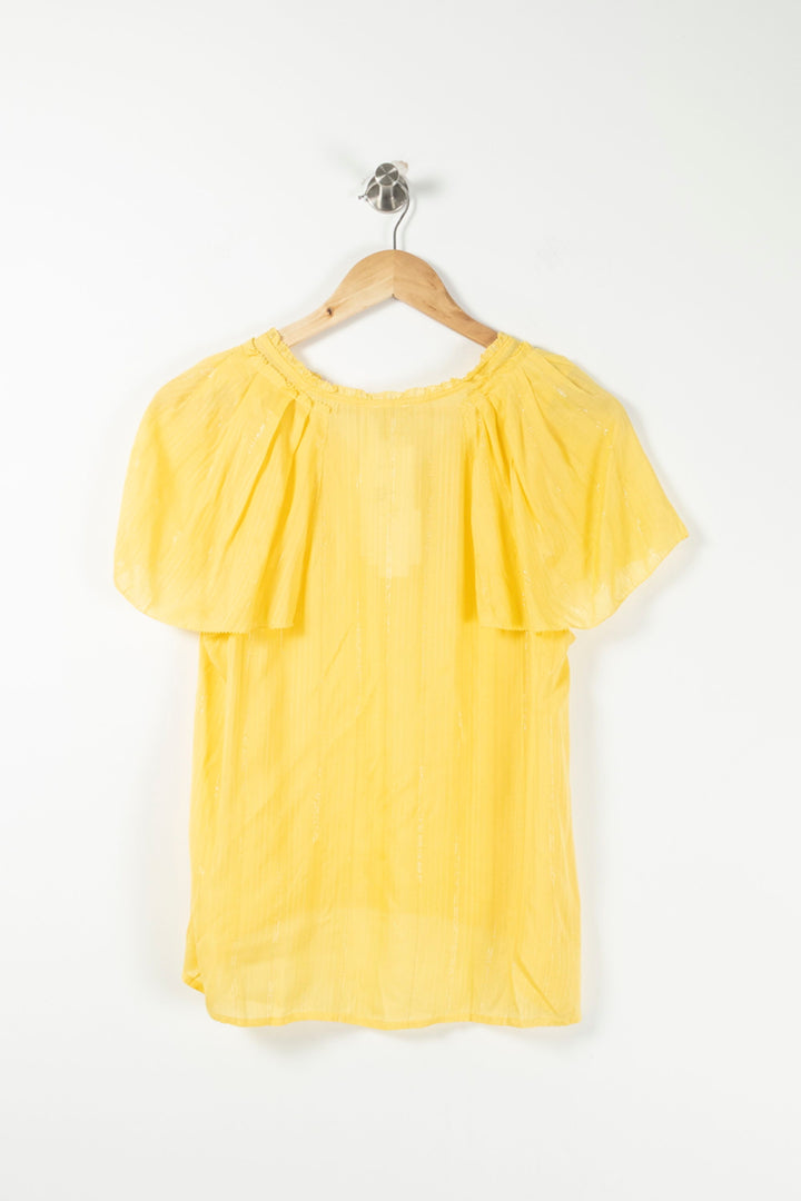 Blouse Jaune - Taille S/36 de la marque Karl Marc John | PARAD91547 - Vendu par Paradigme - Image 4