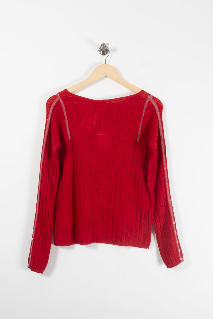 Pull Rouge - Taille S/36 de la marque Karl Marc John | PARAD91548 - Vendu par Paradigme - Image 4