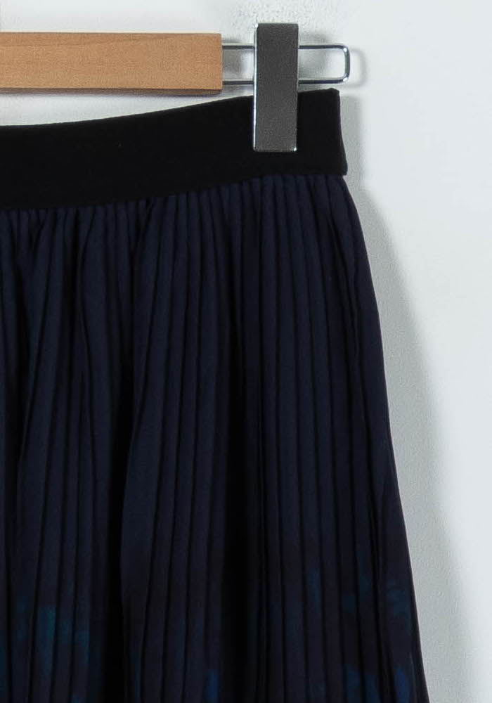 Jupe Plissée Bleue et Bordeaux - Taille M/38 de la marque La Fée Maraboutée | PARAD91554 - Vendu par Paradigme - Image 3
