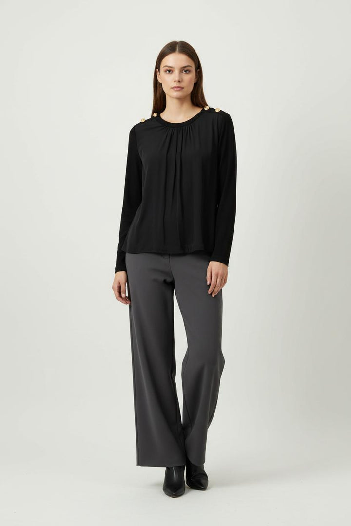 Blouse Noire - Taille L/40 de la marque Claudie Pierlot | PARAD91566 - Vendu par Paradigme - Image 1