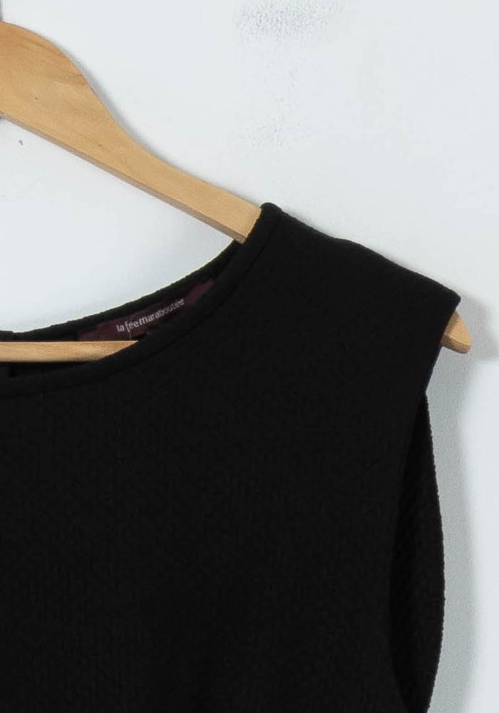 Robe Noire et Dorée - Taille S/36 de la marque La Fée Maraboutée | PARAD91568 - Vendu par Paradigme - Image 3