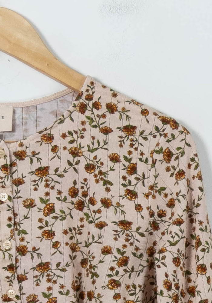 Blouse Rose à Fleurs - Taille M/38 de la marque Sézane | PARAD91574 - Vendu par Paradigme - Image 3