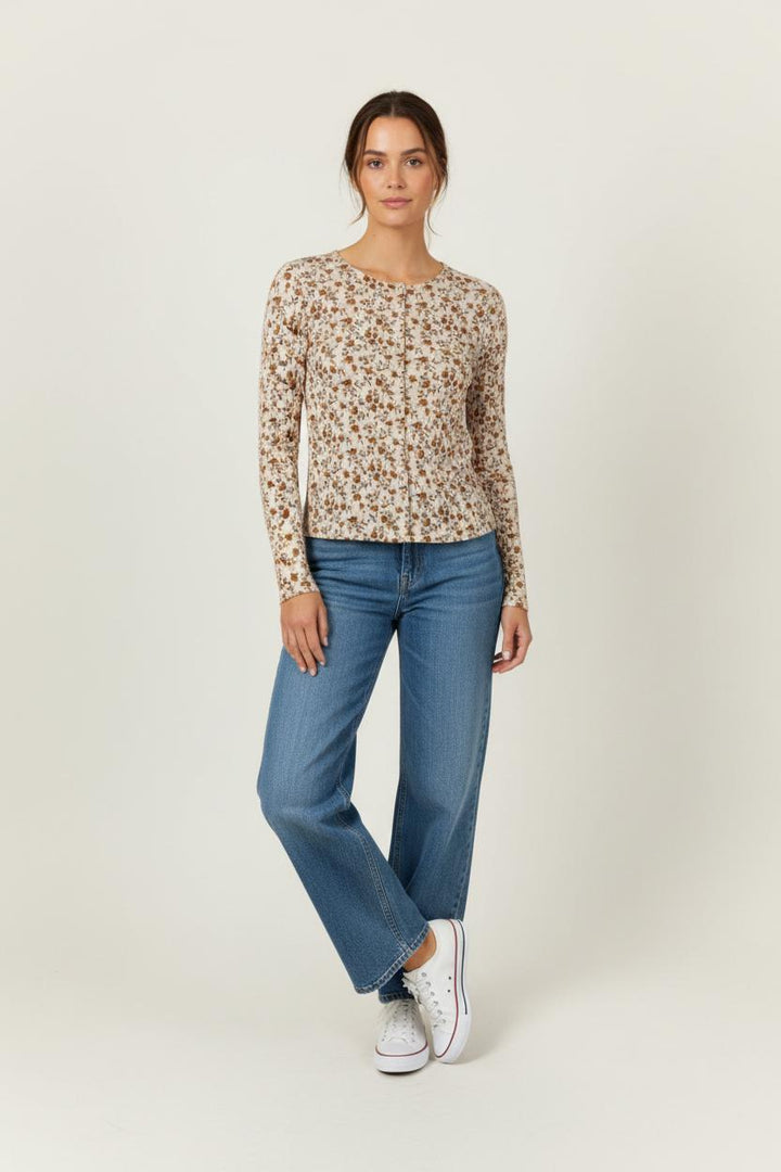 Blouse Rose à Fleurs - Taille M/38 de la marque Sézane | PARAD91574 - Vendu par Paradigme - Image 1