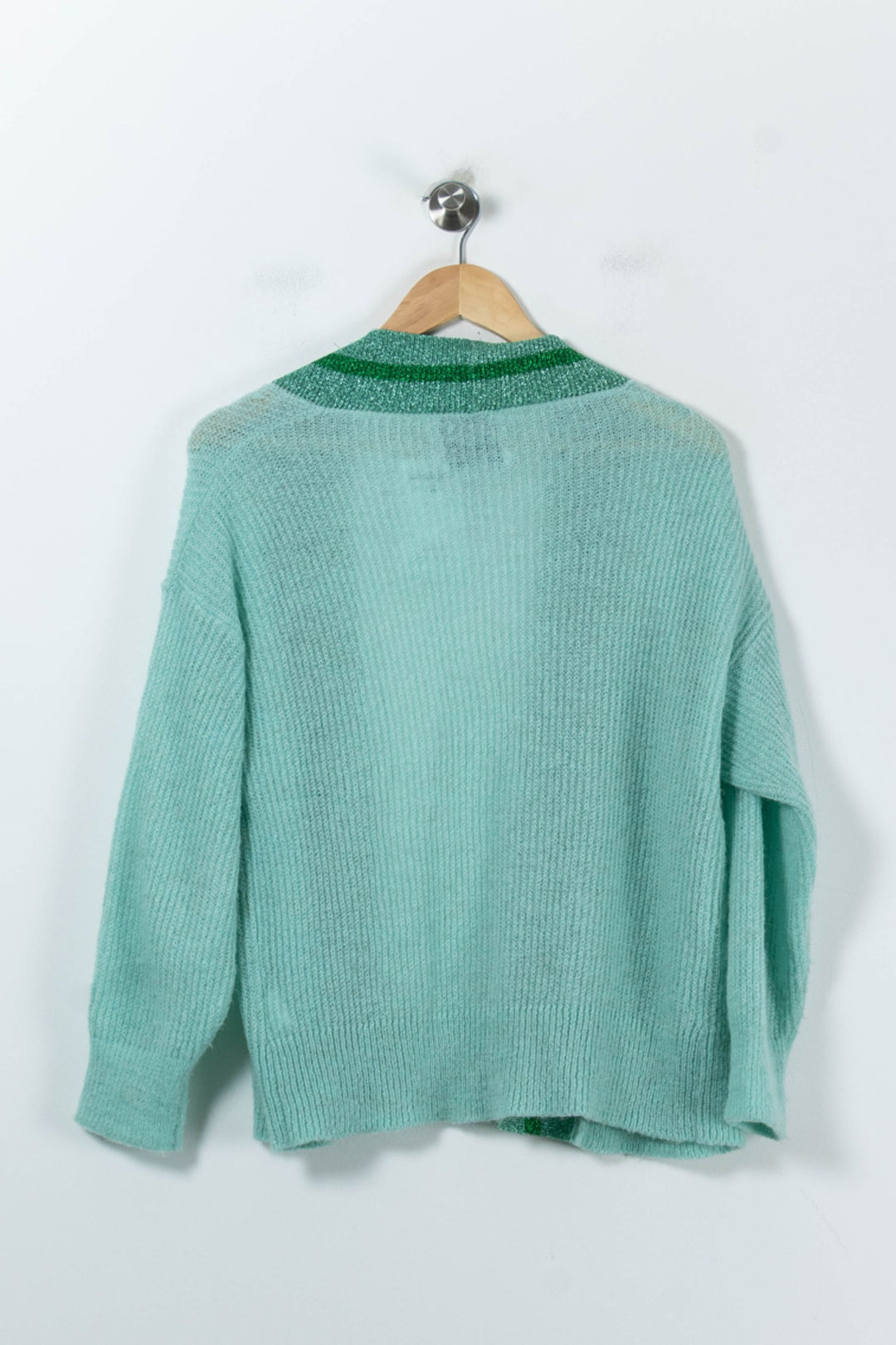 Cardigan Vert clair et Vert foncé - Taille S/36 de la marque Essentiel Antwerp | PARAD91576 - Vendu par Paradigme - Image 4