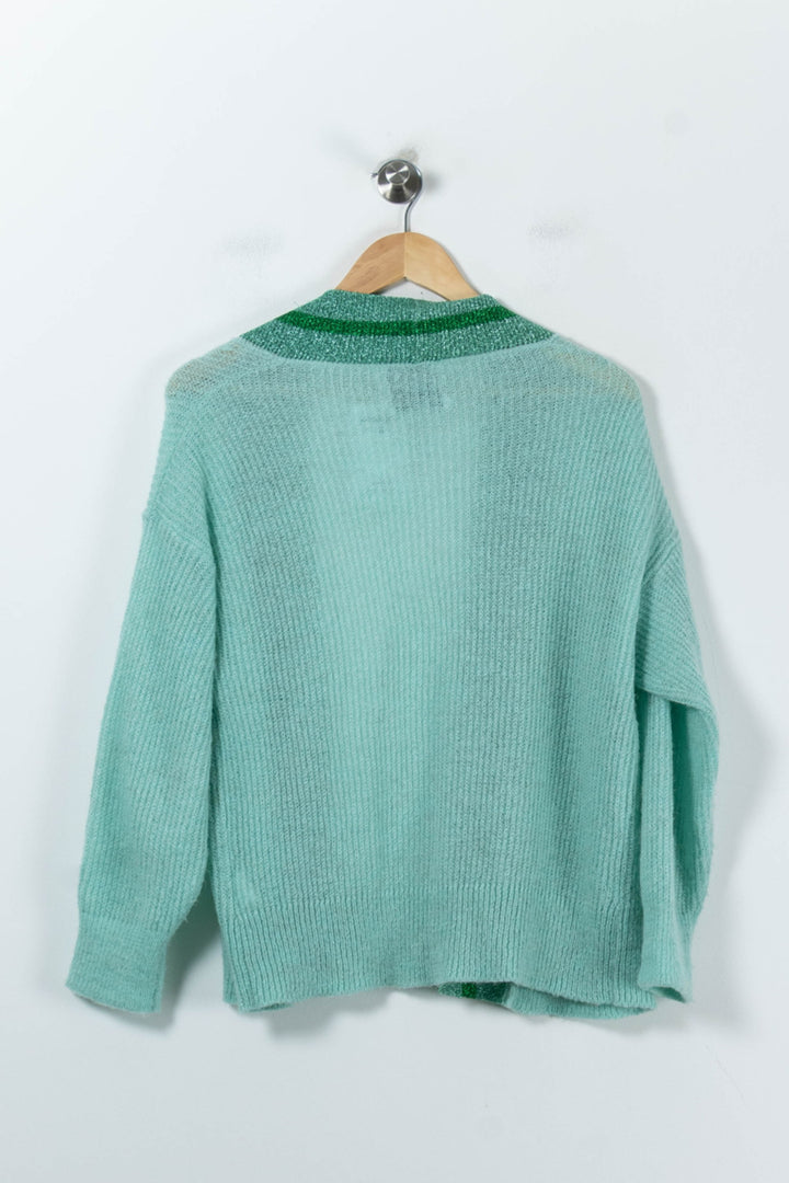 Cardigan Vert clair et Vert foncé - Taille S/36 de la marque Essentiel Antwerp | PARAD91576 - Vendu par Paradigme - Image 4